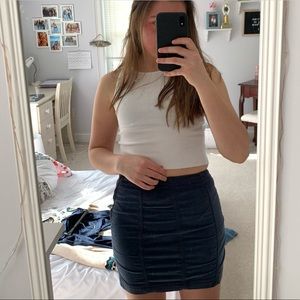 Free People navy mini skirt